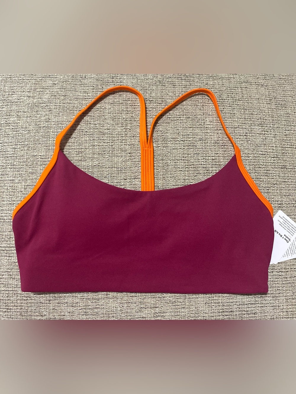 Flow Y Bra Light Support,A/B Cup
Updated Design
Color Raspberry Rave/Orange Punc - Picture 6 of 9